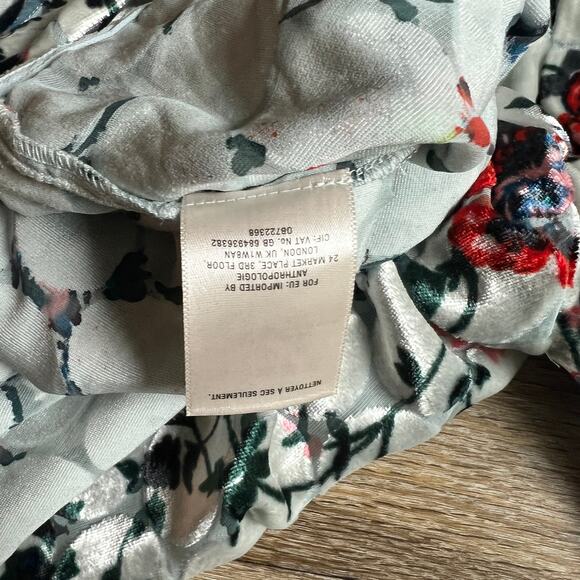 Anthropologie Maeve Umi Velvet Wrap Kimono Top Medium - Picture 9 of 10